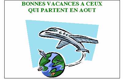 Bonnes Vacances