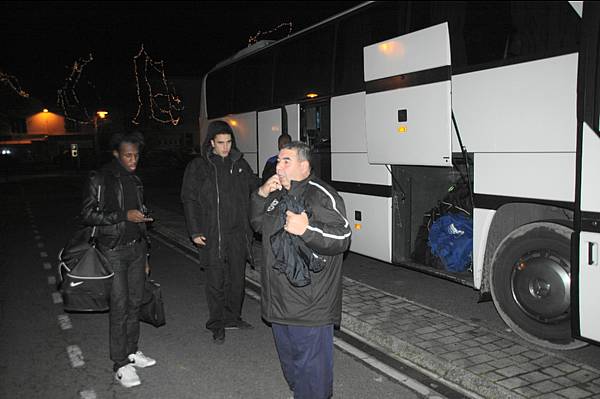 Arriv�e matinale � Rosporden, apr�s 7 heures de voyage