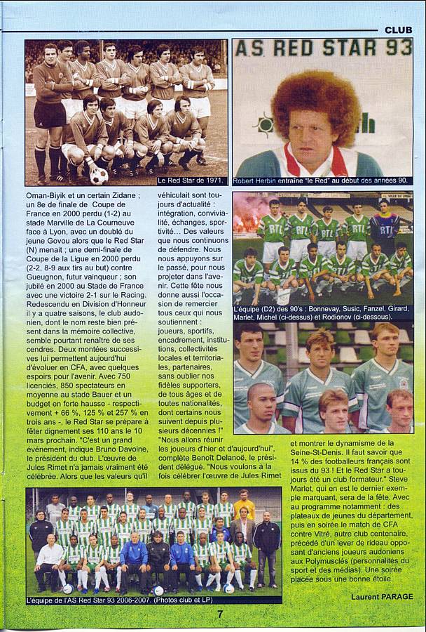 FFF Red Star 110 ans