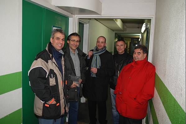 Rachid (gardien du stade), Gilbert Hernandez, Ahmed Bensaadi, Ghislain Galoppin et  Ben 