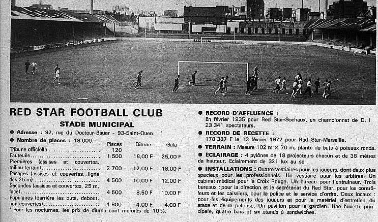 Stade Bauer, dans les annes 60, pas dimmeuble  