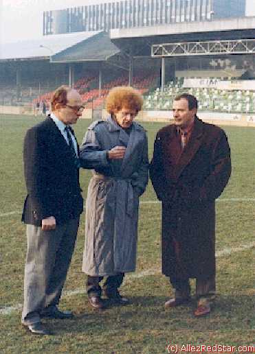 Christian Duraincie, aujourdhui Prsident de Laval, Robert Herbin et Jean-Claude Bras  Grard Valck