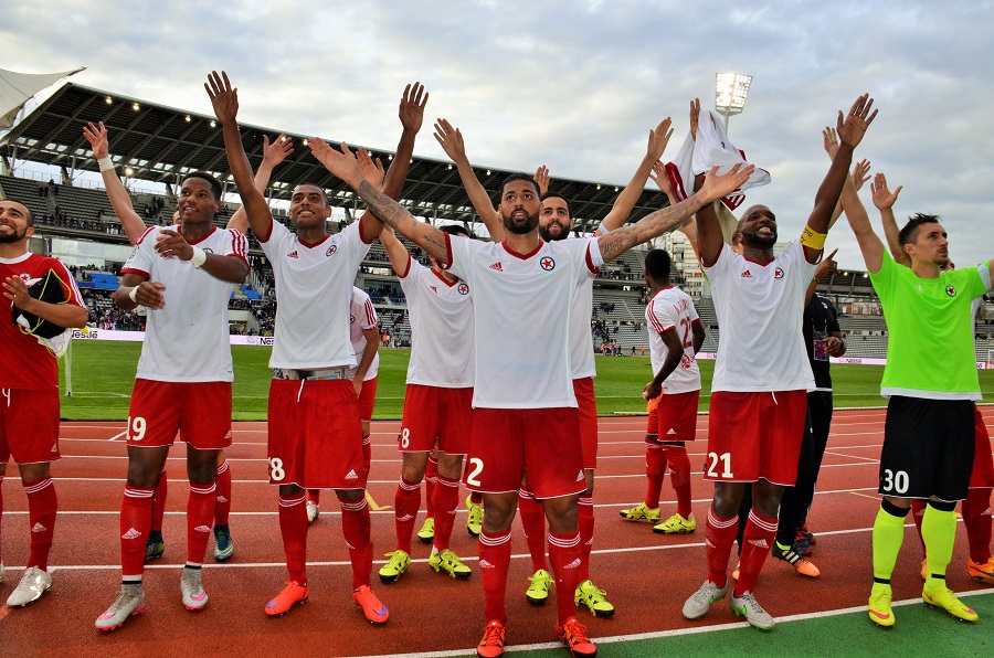 Beaucoup de joie après le succès sur le Paris FC © Gérard Valck