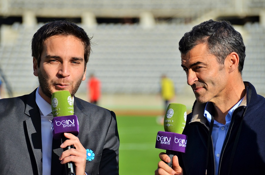 Rui Almeida, au micro de Bein Sports © Gérard Valck