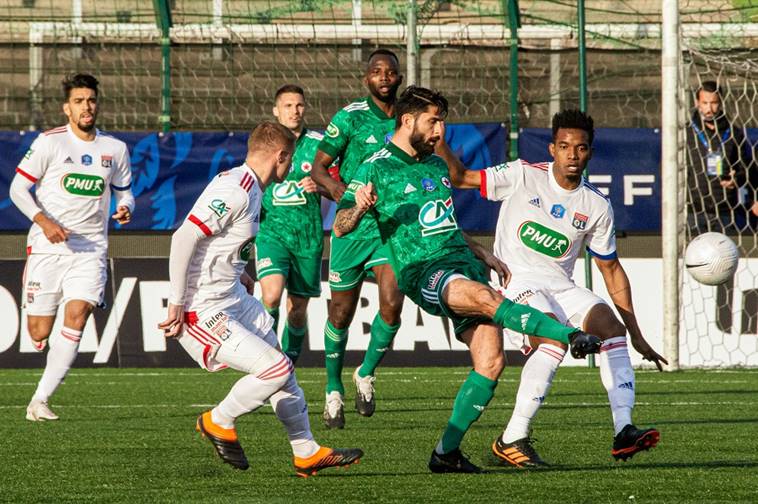 Le Red Star s’était mis au niveau de Lyon, à Bauer © Baptiste Laptiste