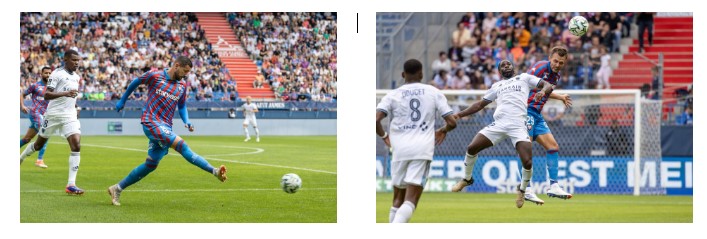 Mickaël Le Bihan et Romain Thomas, face au Paris FC © Jacques Martin