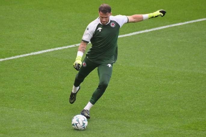 Gaëtan Poussin, à l’achauffement © Gérard Valck