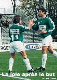 Celebrations following the goal