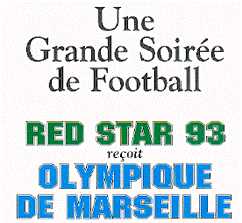Red Star - OM affiche